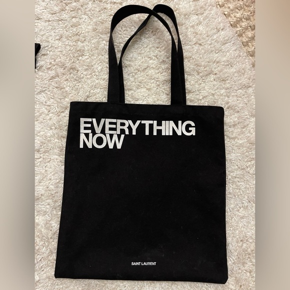 Saint Laurent Handbags - Saint Laurent "EVERYTHING NOW" Tote Bag, Black